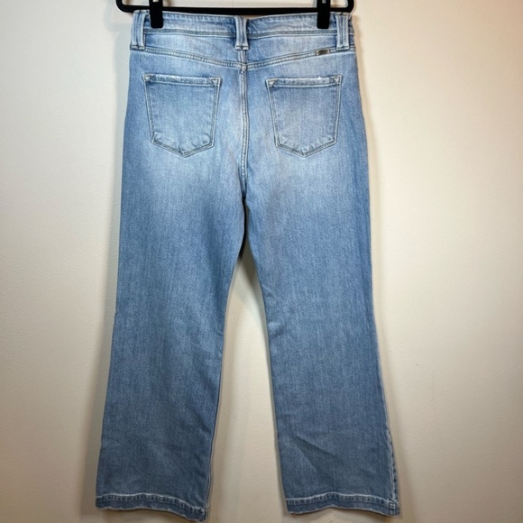 KanCan Juliany High Rise Flare Jeans Blue Light Wash Stretch Trendy Chic 30 x 33 - Picture 8 of 12